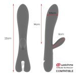 Brilly Glam Erik czarny – Model bezprzewodowy, 10 trybow, silikon medyczny, USB, Watchme