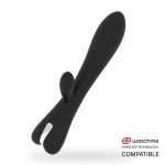 Brilly Glam Erik czarny – Model bezprzewodowy, 10 trybow, silikon medyczny, USB, Watchme