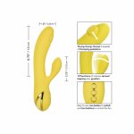 CalExotics San Diego Seduction – Masażer silikonowy 3 silniki, 10 trybów, USB, wodoodporny
