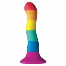 NS Novelties PRIDE Colors Wave 17 cm silikonowy model z falą, przyssawka, wielokolorowy