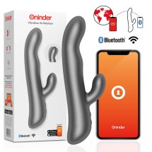 Oninder Oslo Black – Model z wibracjami, obrotem, sterowanie aplikacją, 10 trybów, czarny