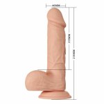 Baile Bahamut – Elastyczny model anatomiczny 21,8 cm, realistyczna tekstura, przyssawka