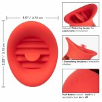 CalExotics French Kiss Sweet Talker – Kompaktowy masażer silikonowy, 12 trybów, USB