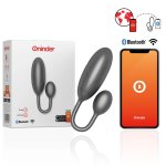 ONINDER Denver Czarna Aplikacja Bezprzewodowa Jajko Wibracyjne 7x2,7cm, IPX7 Bluetooth