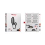 ONINDER Denver Czarna Aplikacja Bezprzewodowa Jajko Wibracyjne 7x2,7cm, IPX7 Bluetooth
