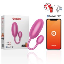 ONINDER Tokyo różowy system wibracyjny z aplikacją, 7,5x3,2cm, Bluetooth, IPX7