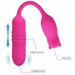 Pretty Love Nobikuma różowy silikonowy mini masażer pulsacyjny, 3+3 tryby, USB