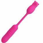 Pretty Love Nobikuma różowy silikonowy mini masażer pulsacyjny, 3+3 tryby, USB