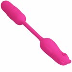 Pretty Love Nobikuma różowy silikonowy mini masażer pulsacyjny, 3+3 tryby, USB