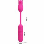 Pretty Love Nobikuma różowy silikonowy mini masażer pulsacyjny, 3+3 tryby, USB