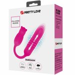 Pretty Love Nobikuma różowy silikonowy mini masażer pulsacyjny, 3+3 tryby, USB