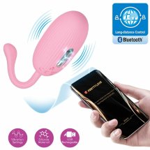 Pretty Love Doreen Pink – jajko wibrujące z aplikacją i pilotem, 12 trybów, akumulator USB, różowe