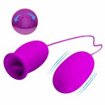 Pretty Love Daisy Dual Egg – podwójny system wibracyjny, 12 trybów, 3 rotacje, USB, fioletowy