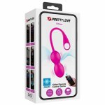 Pretty Love Elvira – różowe kulki treningowe Kegla, 12 trybów, Bluetooth, aplikacja, USB
