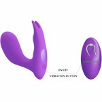 Pretty Love Idabelle Violet – bezprzewodowy masażer, 12 wibracji, 12 pulsacji, pilot, USB
