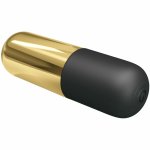 Pretty Love Jajko Masażujące Złote – silikonowe, 12 trybów, akumulator USB, wodoodporne
