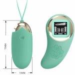 Pretty Love Model – zdalnie sterowane jajko wibrujące, zielone, 10 trybów, 9 mocy, USB, LCD