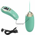 Pretty Love Model – zdalnie sterowane jajko wibrujące, zielone, 10 trybów, 9 mocy, USB, LCD