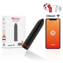 ONINDER Berlin – kulowy model wibrujący, czarny, 9 trybów, aplikacja mobilna, 8,5 cm, USB