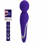 Pretty Love Walter – fioletowy masażer silikonowy, 7 trybów, 5 intensywności, magnetyczny USB