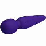 Pretty Love Meredith – masażer silikonowy, 12 trybów, fioletowy, wodoodporny, USB