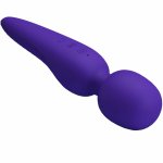 Pretty Love Meredith – masażer silikonowy, 12 trybów, fioletowy, wodoodporny, USB