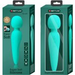 Pretty Love Meredith – silikonowy masażer wodoodporny, 12 trybów, aqua green, USB