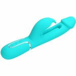 Pretty Love Dejon Rabbit Aqua Green Wibrujący Masażer Intymny 3w1 7 Trybow Magnetyczny