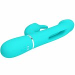 Pretty Love Dejon Rabbit Aqua Green Wibrujący Masażer Intymny 3w1 7 Trybow Magnetyczny