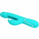 Pretty Love Dejon Rabbit Aqua Green Wibrujący Masażer Intymny 3w1 7 Trybow Magnetyczny