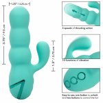 CalExotics California Dreaming Del Mar Diva Aqua Green Podwójny Masażer USB 10 Trybow