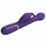 Pretty Love Dejon Rabbit Wielofunkcyjny Wibrator 3w1 Fioletowy 7 Trybow Magnetyczny USB