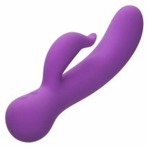 CalExotics First Time Pleaser Fioletowy – wielofunkcyjne urządzenie akumulatorowe, wodoodporne IPX7, podwójny system wibracji