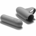 Bijoux Indiscrets Bullet 10 – szary mini masażer z uchwytem na palec, 10 trybow, silikon medyczny, USB