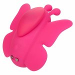 CalExotics Neon Vibes Flutter Vibe rożowy – kompaktowy stymulator z 10 trybami, magnetyczny system, wodoodporny