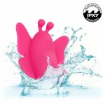CalExotics Neon Vibes Flutter Vibe rożowy – kompaktowy stymulator z 10 trybami, magnetyczny system, wodoodporny