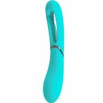 Romance Lexie MC63-1 – masażer intymny 7 trybow, niebieski, dwustronny, silikon medyczny, magnetyczny USB