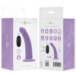 Intense Eddie – model wibrujący 17,5 cm, fioletowy, 10 trybow, pilot bezprzewodowy, USB, silikon
