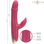 Intense Chloe wielofunkcyjny model 3w1 czerwony – wibrator silikonowy IPX7, 10 trybów, ładowanie USB
