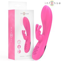 Intense Randall Rabbit – wielofunkcyjny model z 10 trybami, rożowy, silikon medyczny, magnetyczne ładowanie