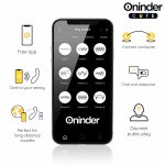 ONINDER CUTE Love Buddy Master – wibrujący model z aplikacją, żółty, 14 cm, silikon medyczny, 9 trybów