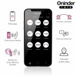 ONINDER Cute Love Bunny – wibrator z podwójną stymulacją, aplikacja, różowy 14,5 cm, silikon medyczny