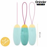 ONINDER CUTE silikonowe jajko wibracyjne, sterowanie aplikacją Bluetooth, IPX7, 9 trybów, różne kolory