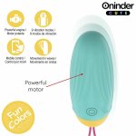ONINDER CUTE silikonowe jajko wibracyjne, sterowanie aplikacją Bluetooth, IPX7, 9 trybów, różne kolory