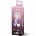 Satisfyer Bold Kiss Wave miniaturowy stymulator powietrzny, fioletowy, 33 programy USB-C