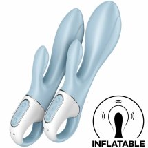 Satisfyer Air Pump Bunny 1 niebieska maszyna intymna z funkcją nadmuchu, 12 trybow