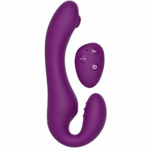 XOCOON Pulsacyjny system intymny 2w1 z pilotem, fioletowy, 19,5 cm, 3 silniki
