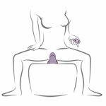 Rocks-Off Ruby Glow Purple urządzenie intymne sit-on, 10 trybow, silikon, 2 silniki