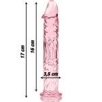 Ibiza Nebula Series Model 12 różowy 17 cm szkło borokrzemowe – ergonomiczny model, ręcznie wykonany
