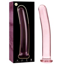 Ibiza Nebula Series Model 9 szklany aplikator borokrzemowy różowy 15,5 cm – anatomiczny, ręcznie wykonany